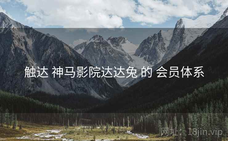 触达 神马影院达达兔 的 会员体系  第1张