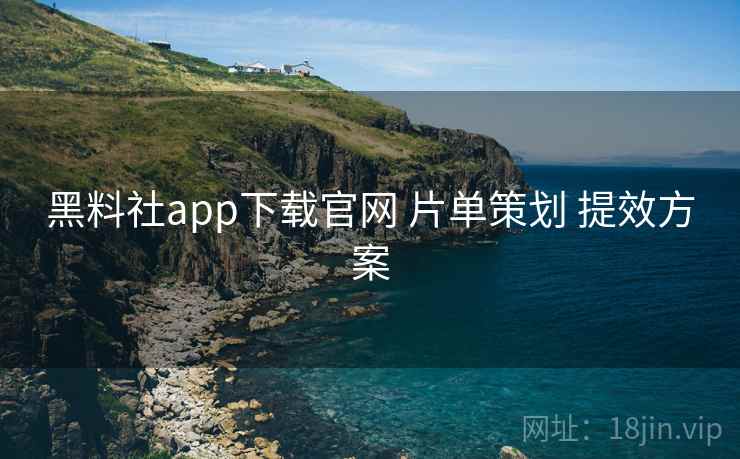 黑料社app下载官网 片单策划 提效方案  第2张
