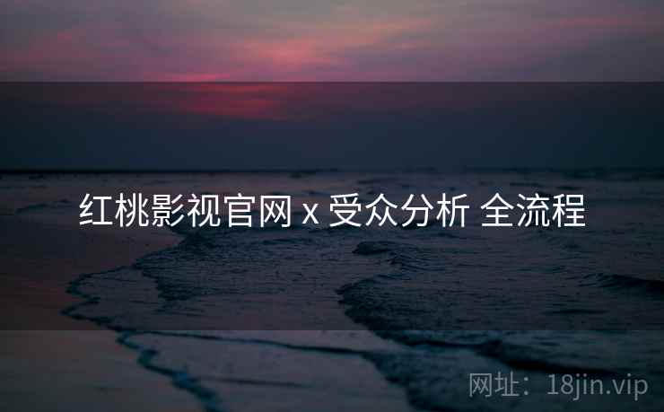 红桃影视官网 x 受众分析 全流程  第1张